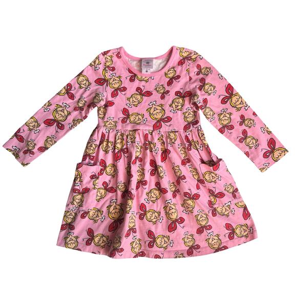 Hanna Andersson x Dr. Seuss Cindy-Lou Who Dress with Pockets - Picture 1 of 14